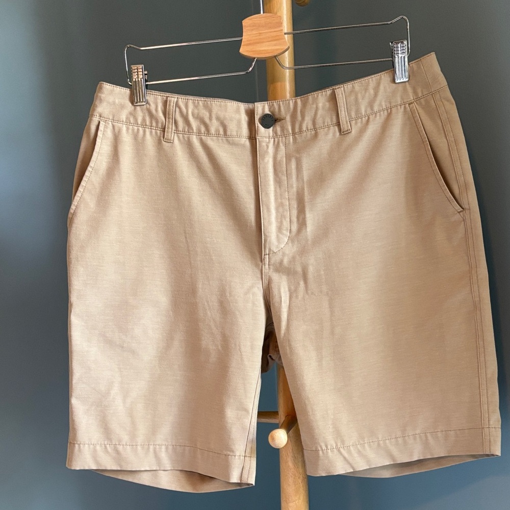 Faherty Men's All Day Tan Flat Front Shorts